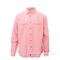 Hochwertiges billiges rosa Sommer-Freizeitkleidungs-Hemd